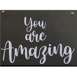 Plaque bois murale vintage You are Amazing